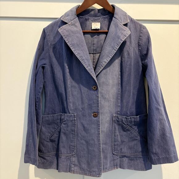 Sears Jackets & Blazers - True Vintage Sears Denim Jacket Women M Chore Workwear Chambray Blazer‎ 70s 80s
